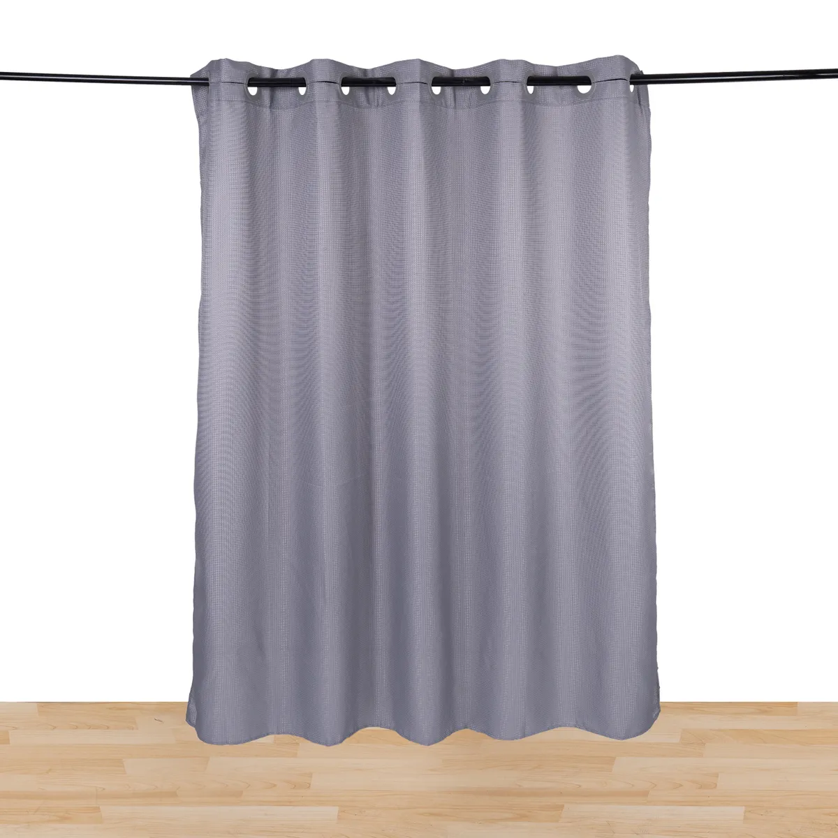 CASA JOVEN - Cortina Baño Tela Waffle Taupe