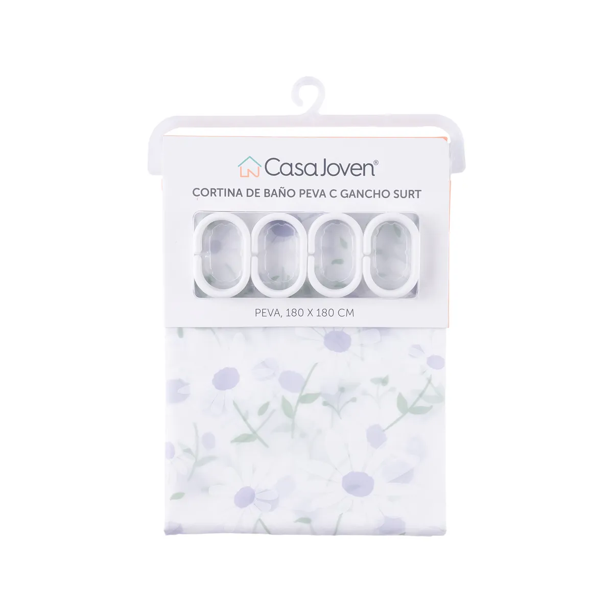 CASA JOVEN - Cortina de Baño Peva C Gancho Surt