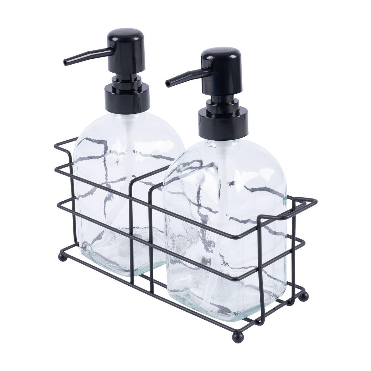 CASA JOVEN - Set X 2 Pump de Vidrio con Canasta