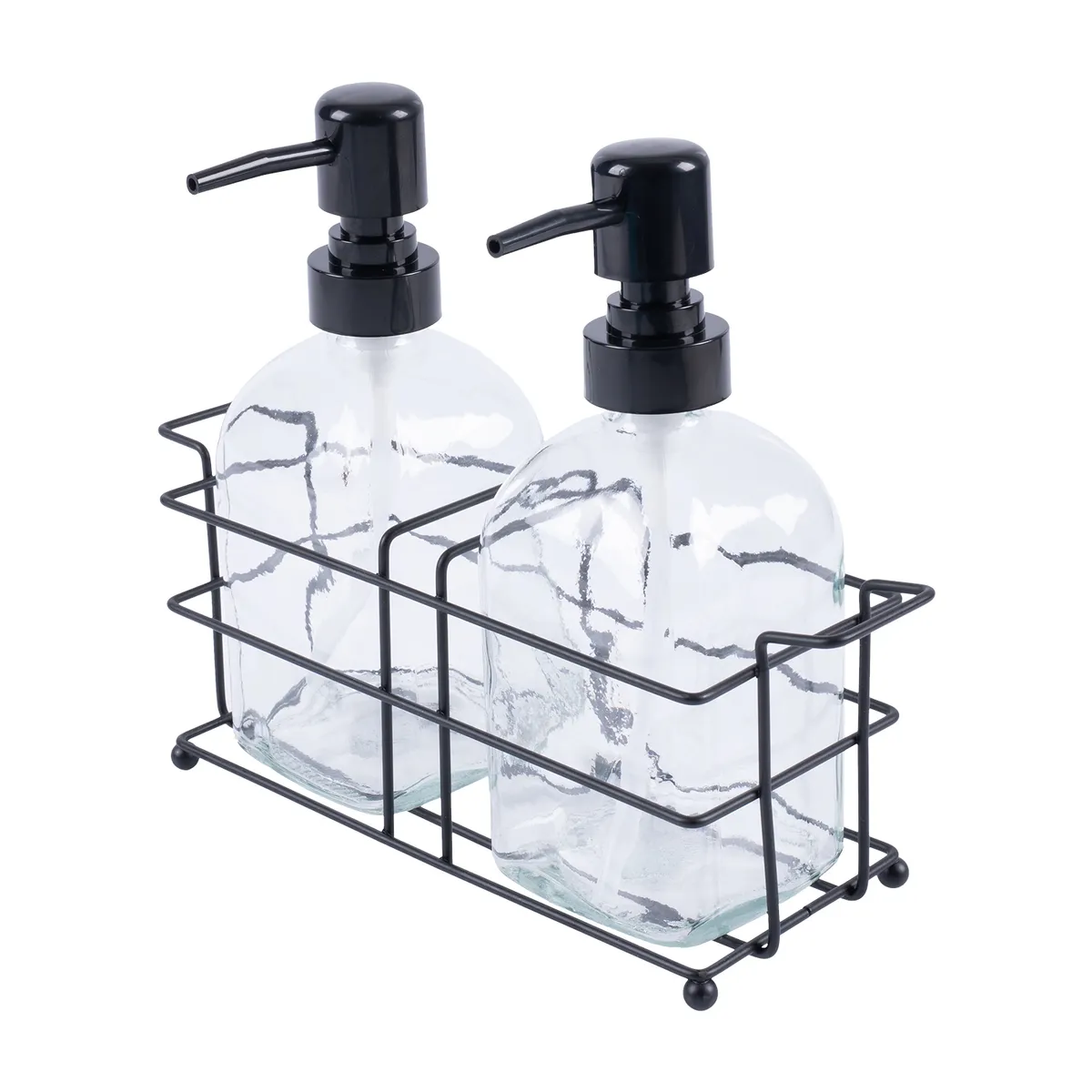 CASA JOVEN - Set X 2 Pump de Vidrio con Canasta