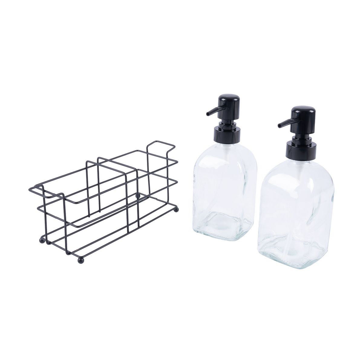 CASA JOVEN - Set X 2 Pump de Vidrio con Canasta