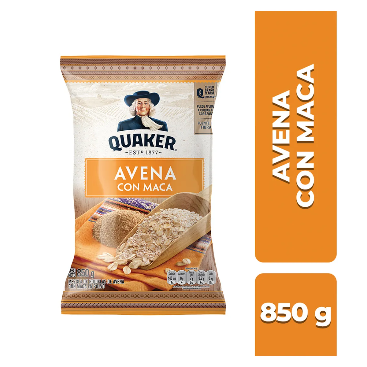 QUAKER - Avena Quaker con Maca Bolsa 850 g