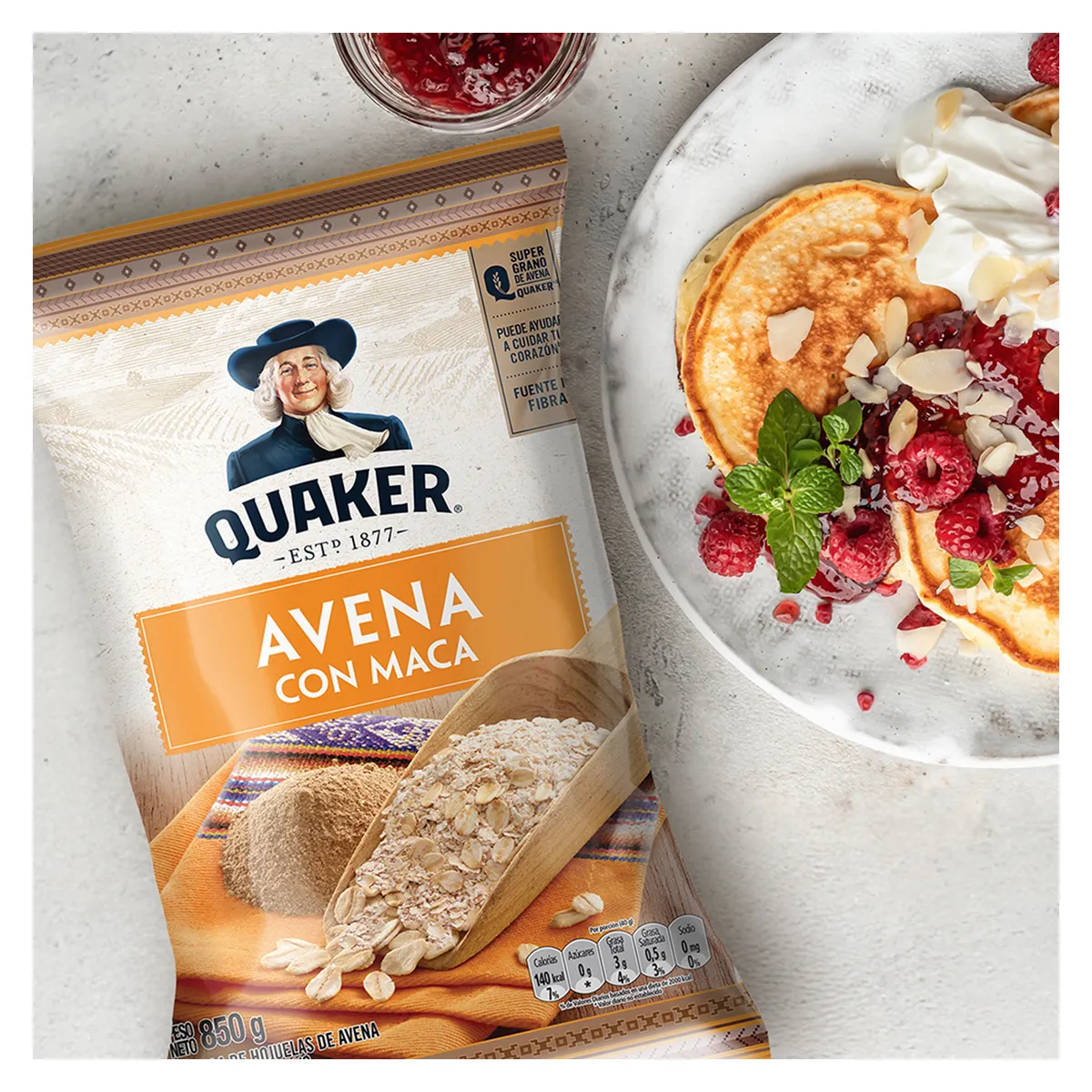 QUAKER - Avena Quaker con Maca Bolsa 850 g