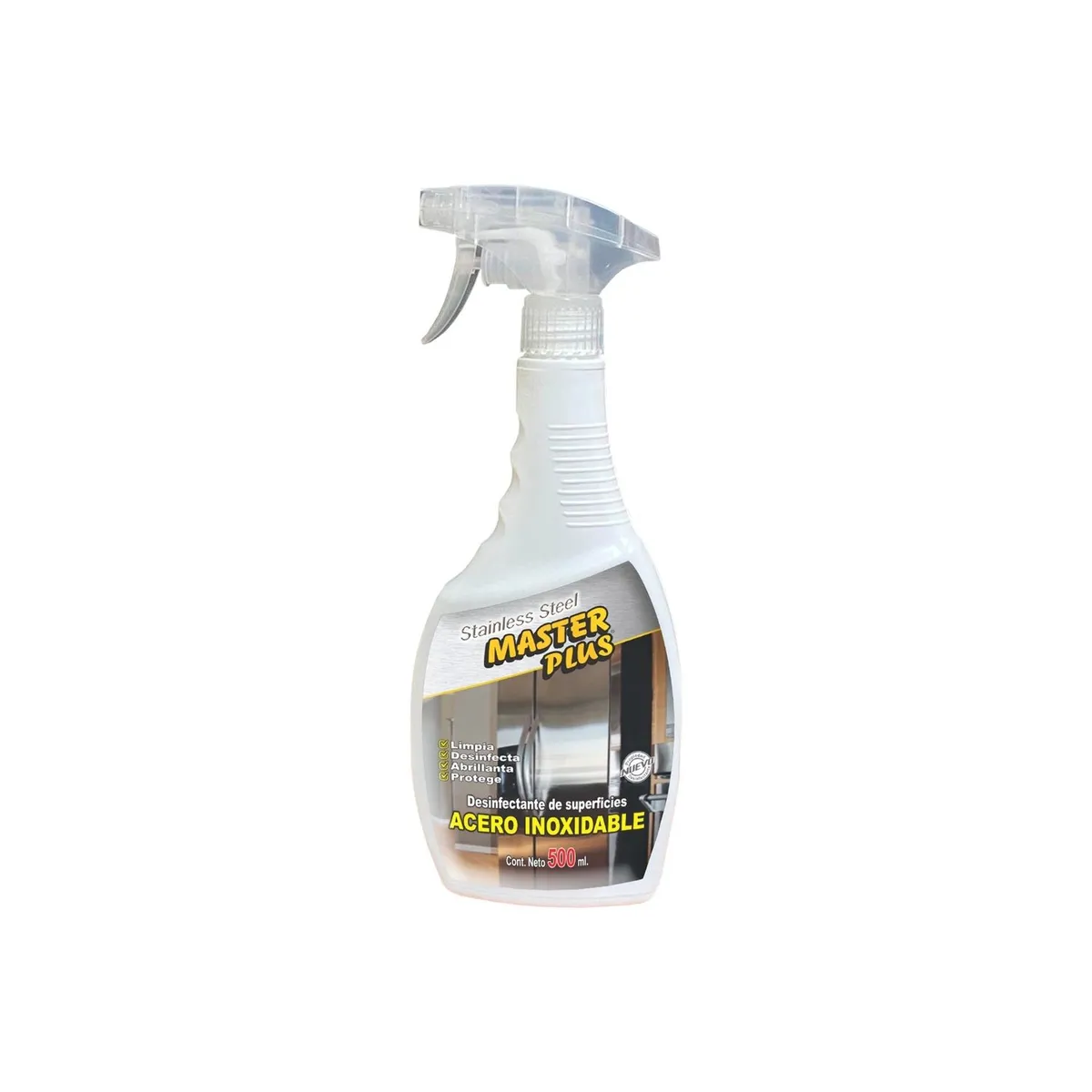 MASTERPLUS - Limpiador Desinfectante Master Plus Acero Inoxidable Envase 500 mL