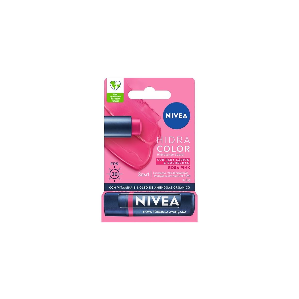 NIVEA - Bálsamo Labial Nivea Rosa Envase 4.8 g