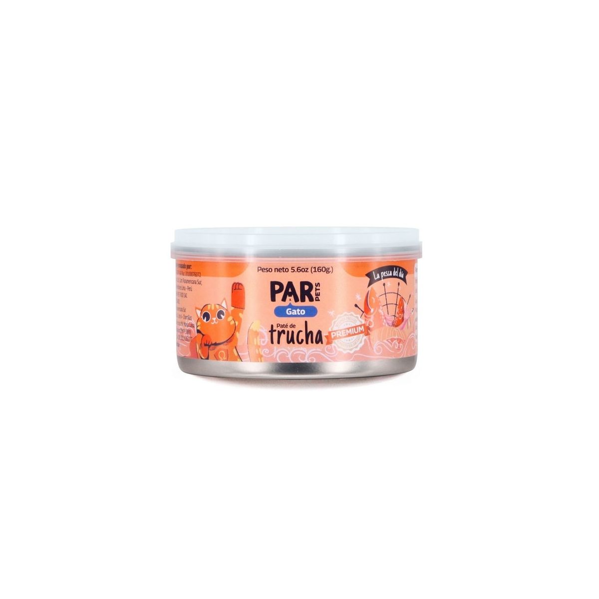 PAR PETS - Paté de Trucha Par Pets Gato Lata 160 g