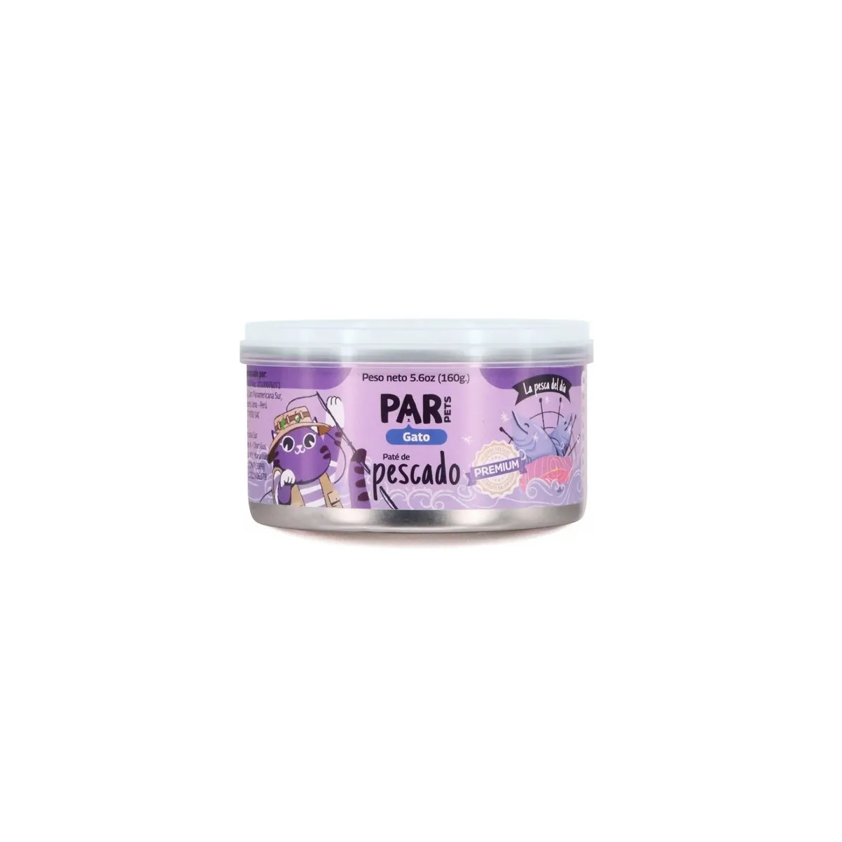 PAR PETS - Paté de Pescado Par Pets Gato Lata 160 g