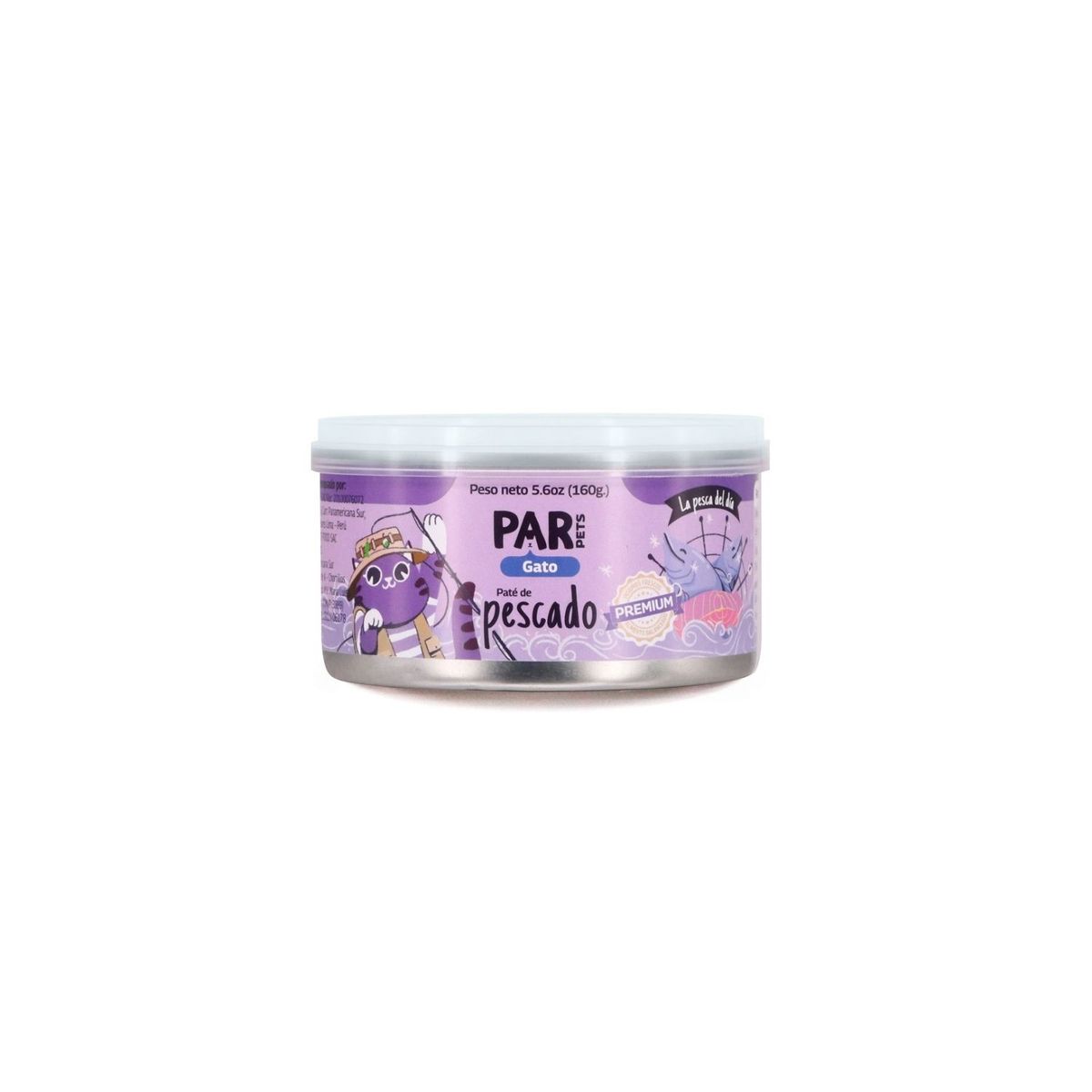PAR PETS - Paté de Pescado Par Pets Gato Lata 160 g