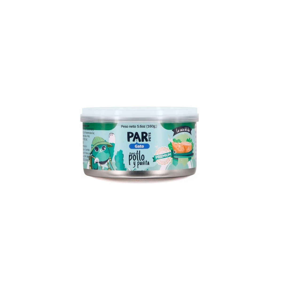 PAR PETS - Paté de Pollo y Pavita Par Pets Gato Lata 160 g