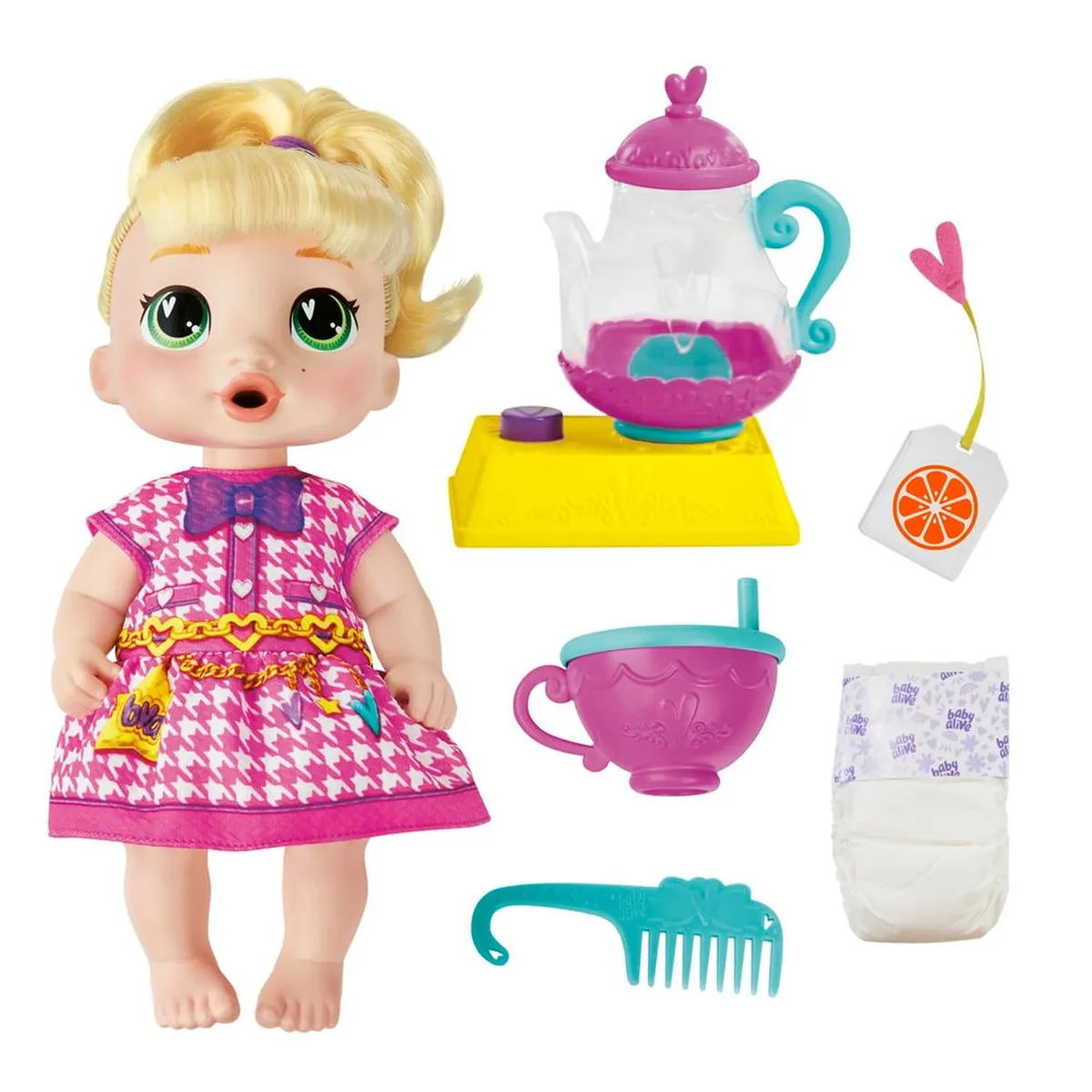 BABY ALIVE - Muñeca Baby Alive Lala Bubbly Tea Party