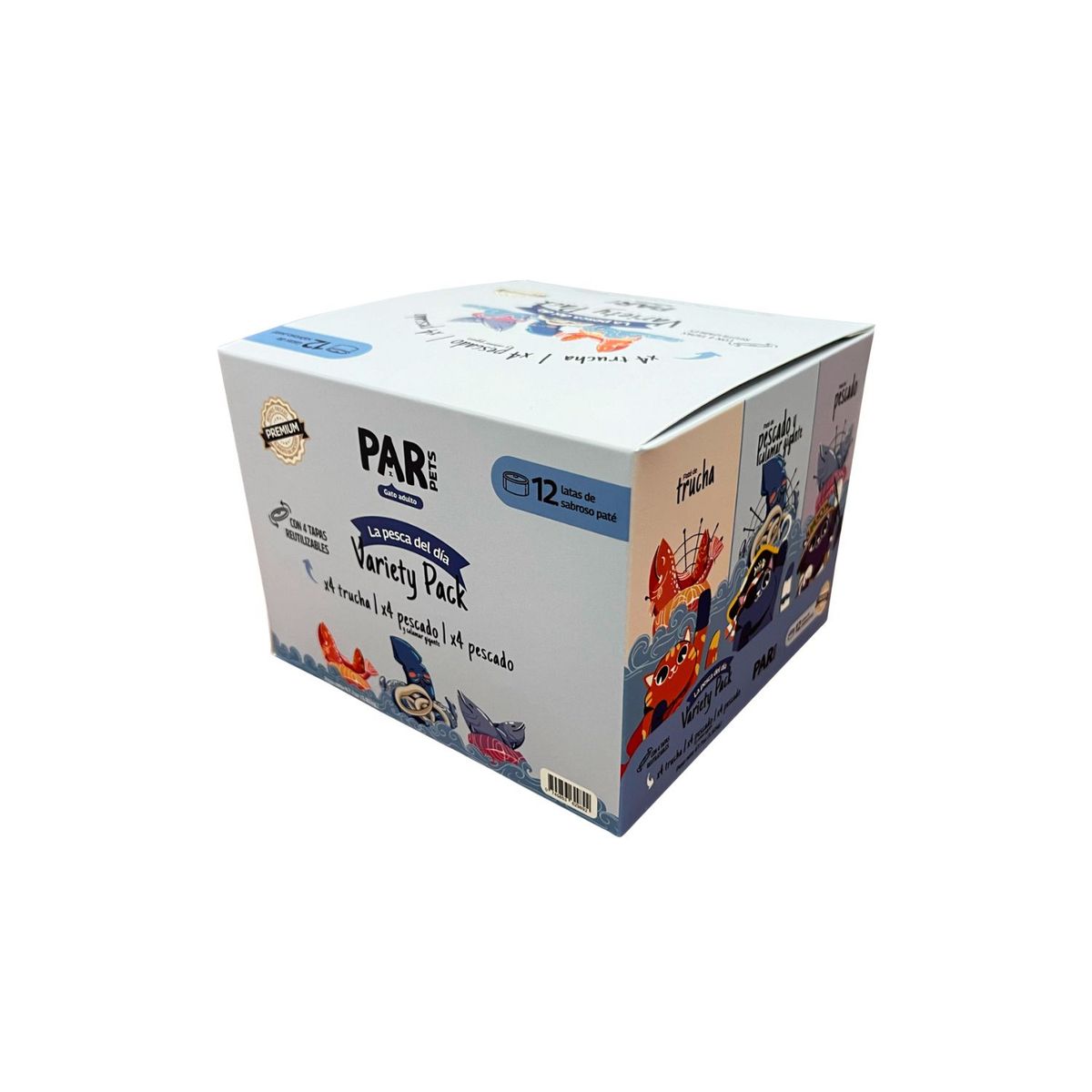 PAR PETS - PAR PETS GATO LA PESCA DEL DIA X 12 UNDS