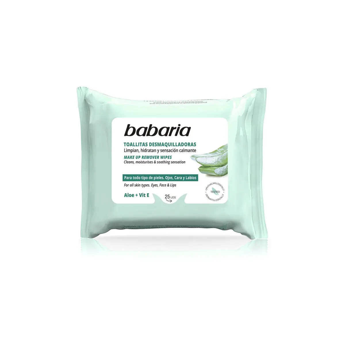 BABARIA - Toallitas Desmaquillantes Babaria Aloe Empaque 25 Und