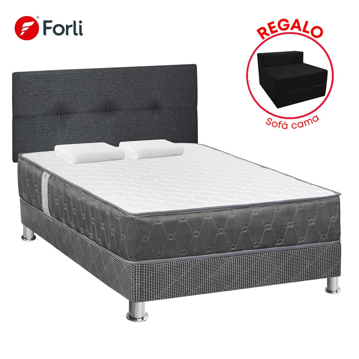 FORLI - Dormitorio Acqua 2Plz+Sofa Cama