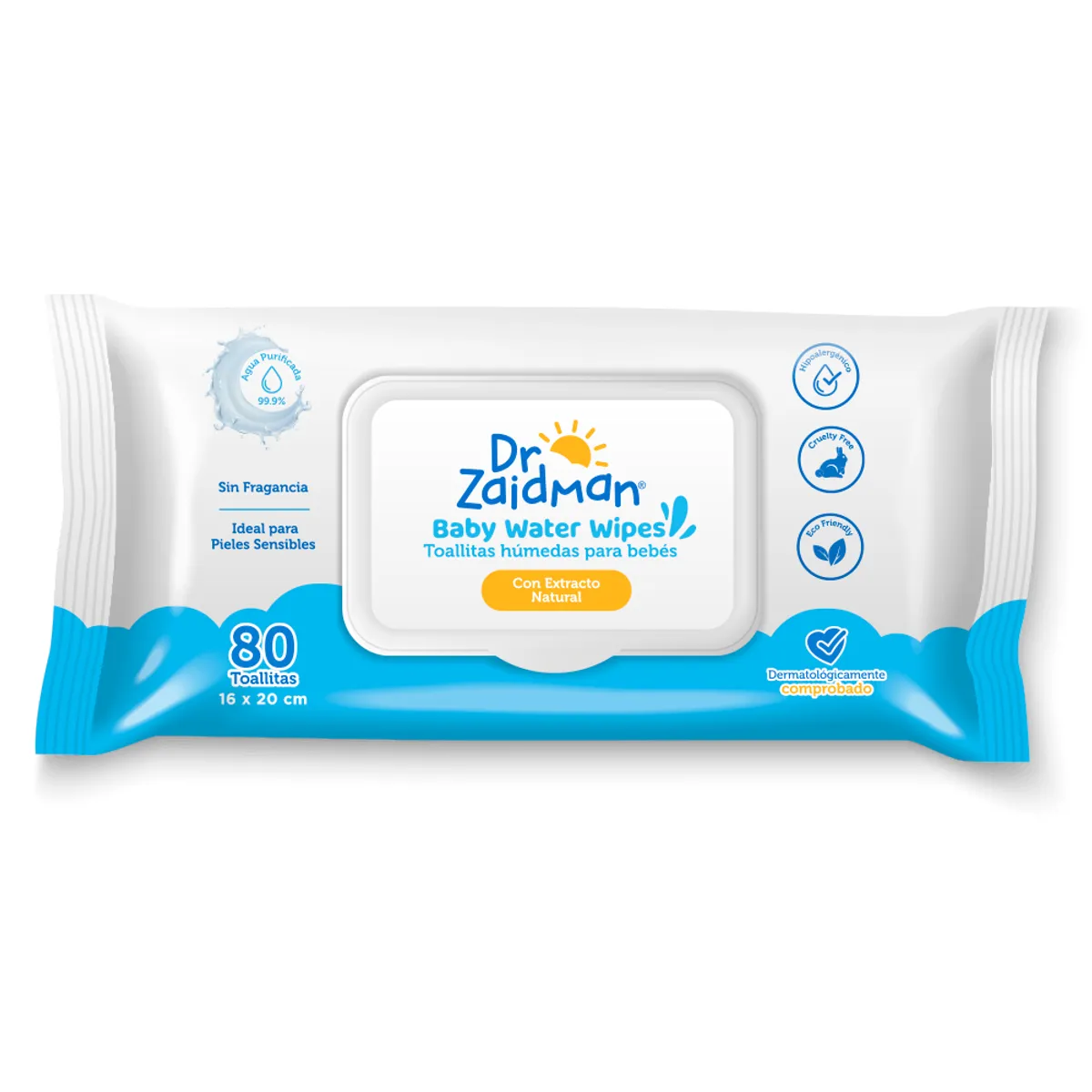 DR. ZAIDMAN - Toallitas Húmedas para Bebé Dr. Zaidman Empaque 80 Und