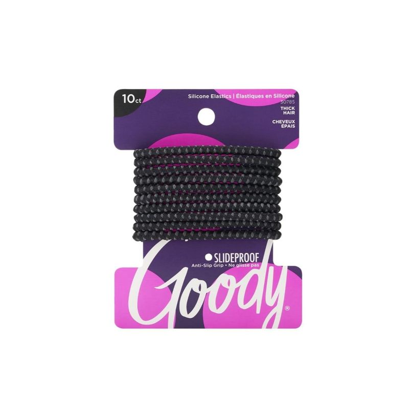 GOODY - LIGAS GOODY SILICONA ELASTIC NEGRO X10U