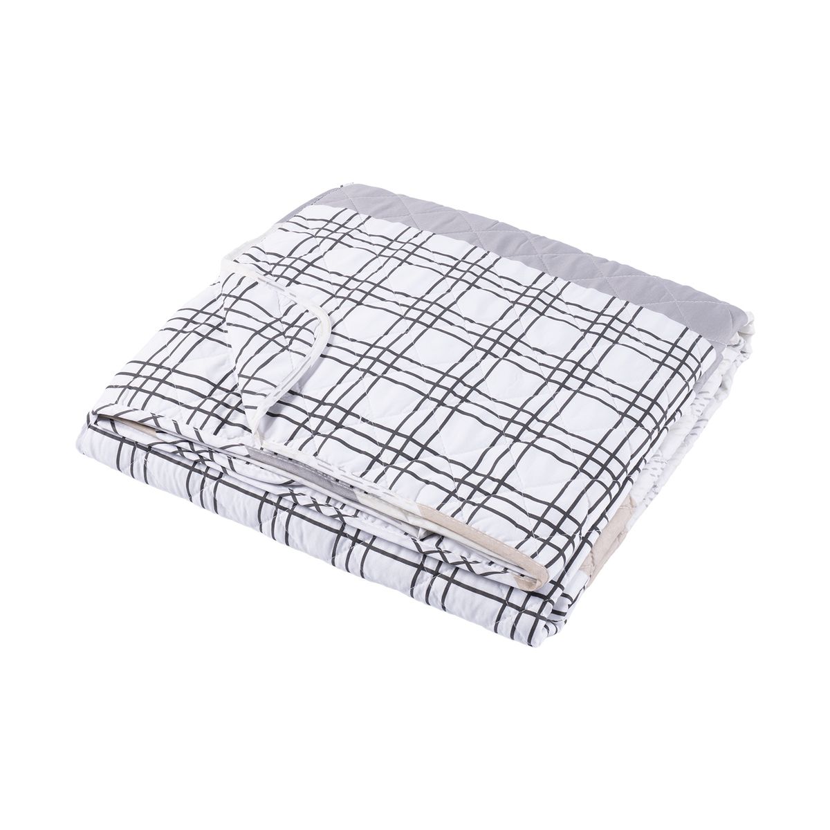 CASA JOVEN - Quilt Maria Patchwork Beige 2 Plz