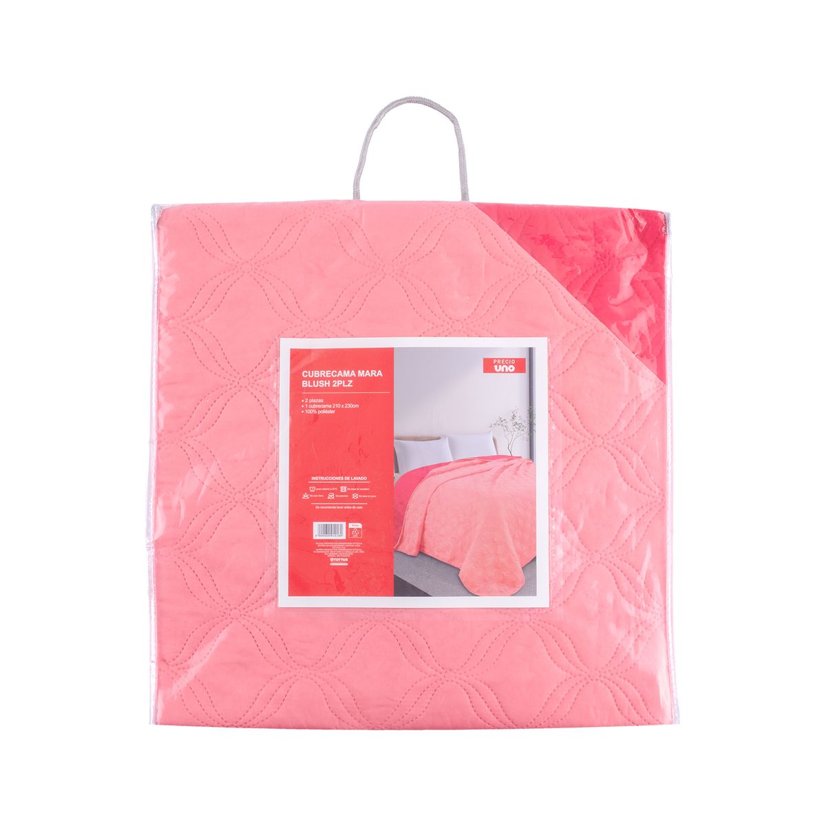 PRECIO UNO - Cubrecama Mara Blush 2Plz