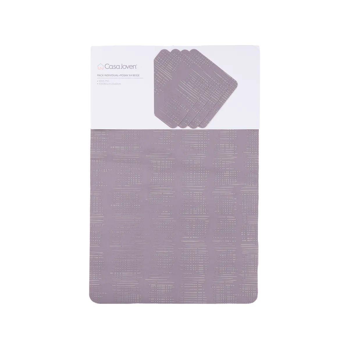 CASA JOVEN - Pack Individual + PosavasoX4 Beige