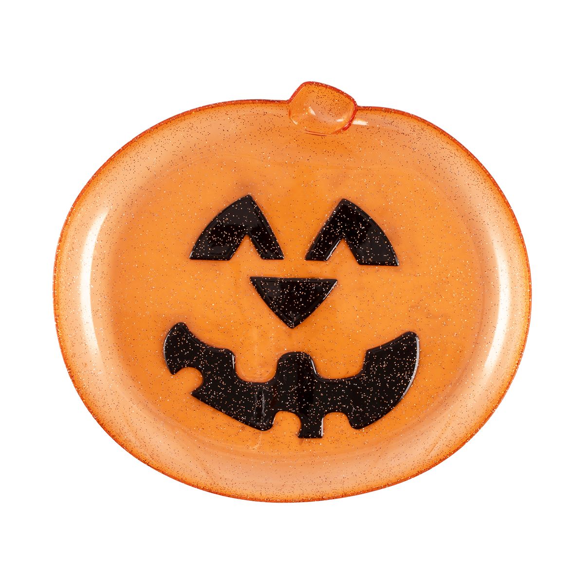 Casa Joven - Fuente Plástico Calabaza Spooky Halloween Naranja 32x28