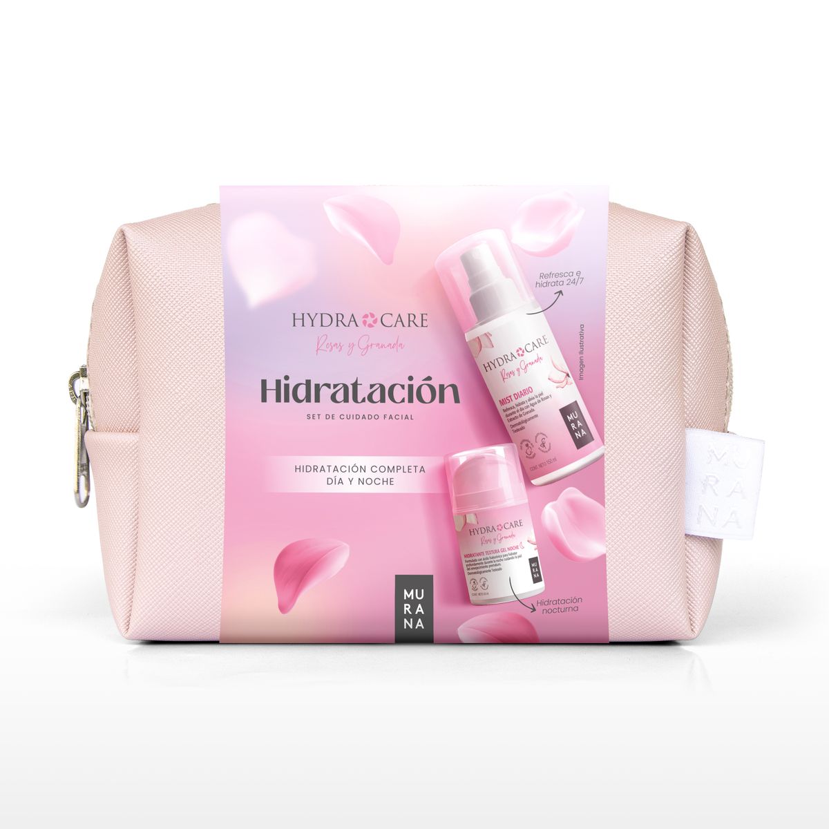 MURANA - Set Facial Murana Rosas & Granada Hidratante Noche 50 mL + Mist Diario 150 mL