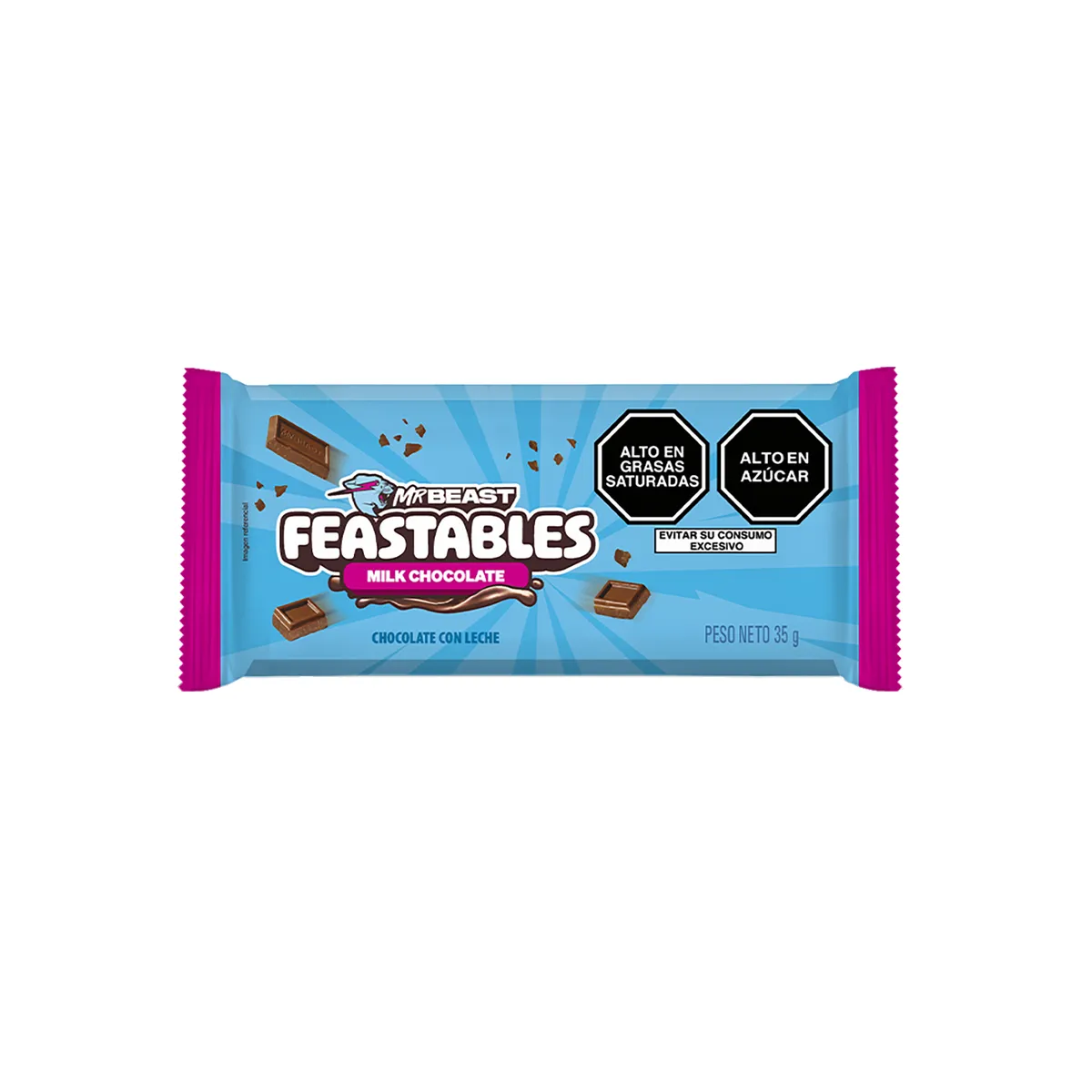 MR BEAST FEASTABLES - Chocolate Mr Beast Feastable Milk Empaque 35 g
