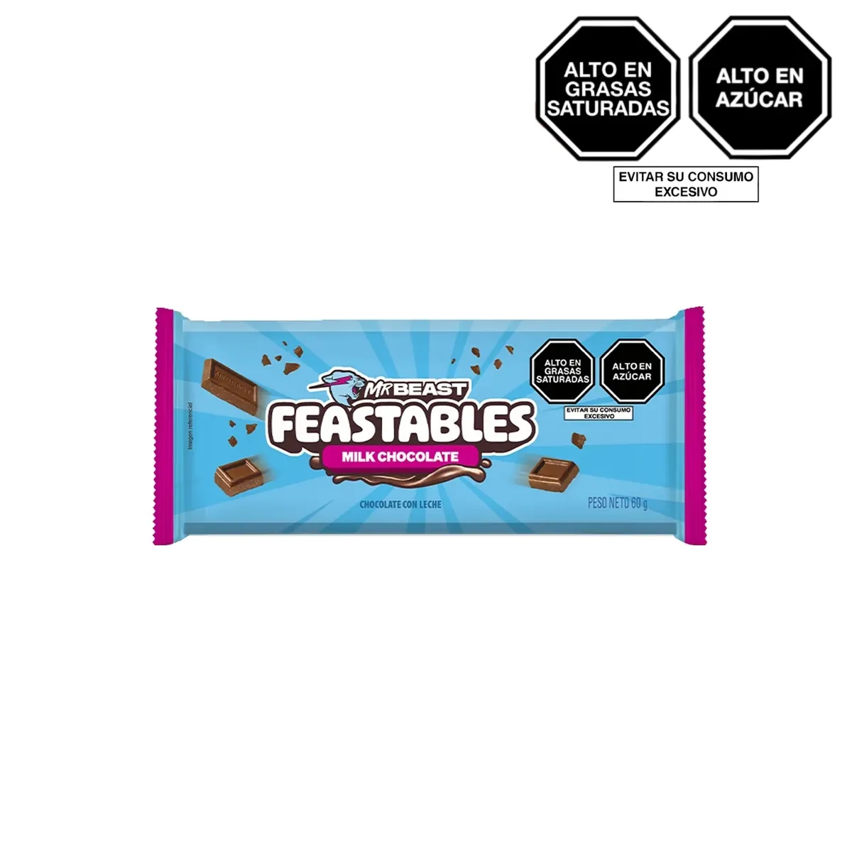 MR BEAST FEASTABLES - Chocolate Mr Beast Feastable Milk Empaque 60 g