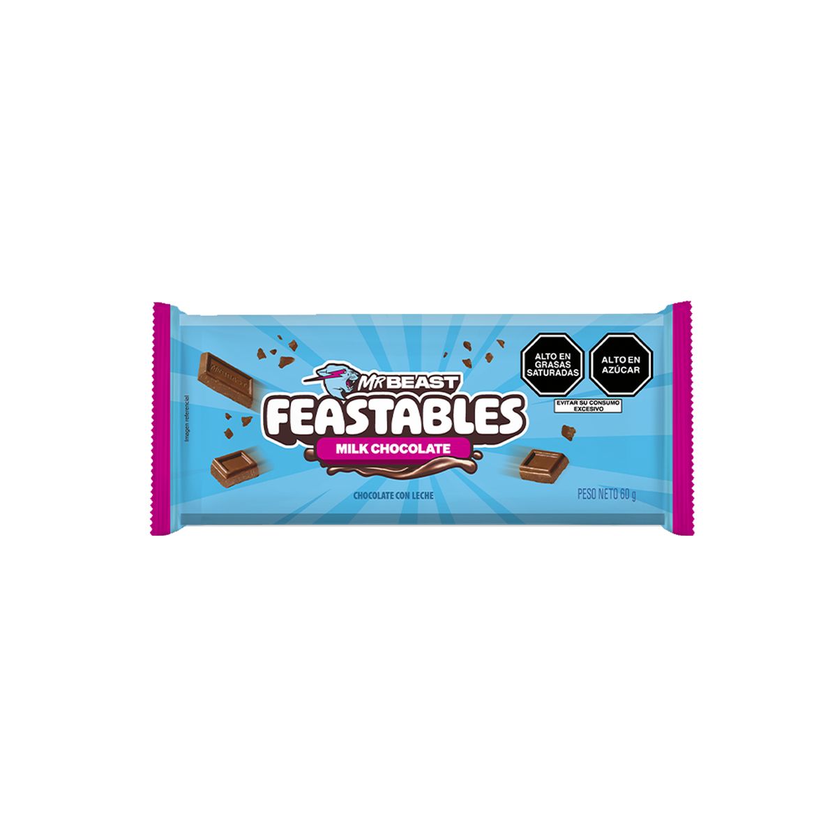 MR BEAST FEASTABLES - Chocolate Mr Beast Feastable Milk Empaque 60 g