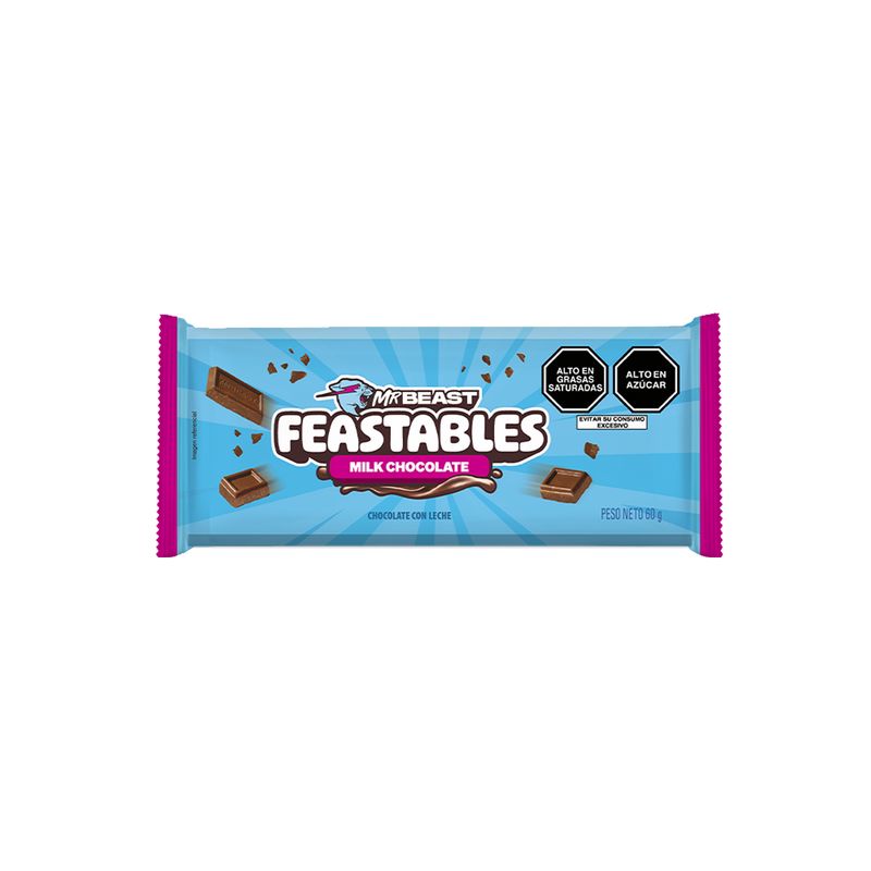 MR BEAST FEASTABLES - Chocolate Mr Beast Feastable Milk Empaque 60 g