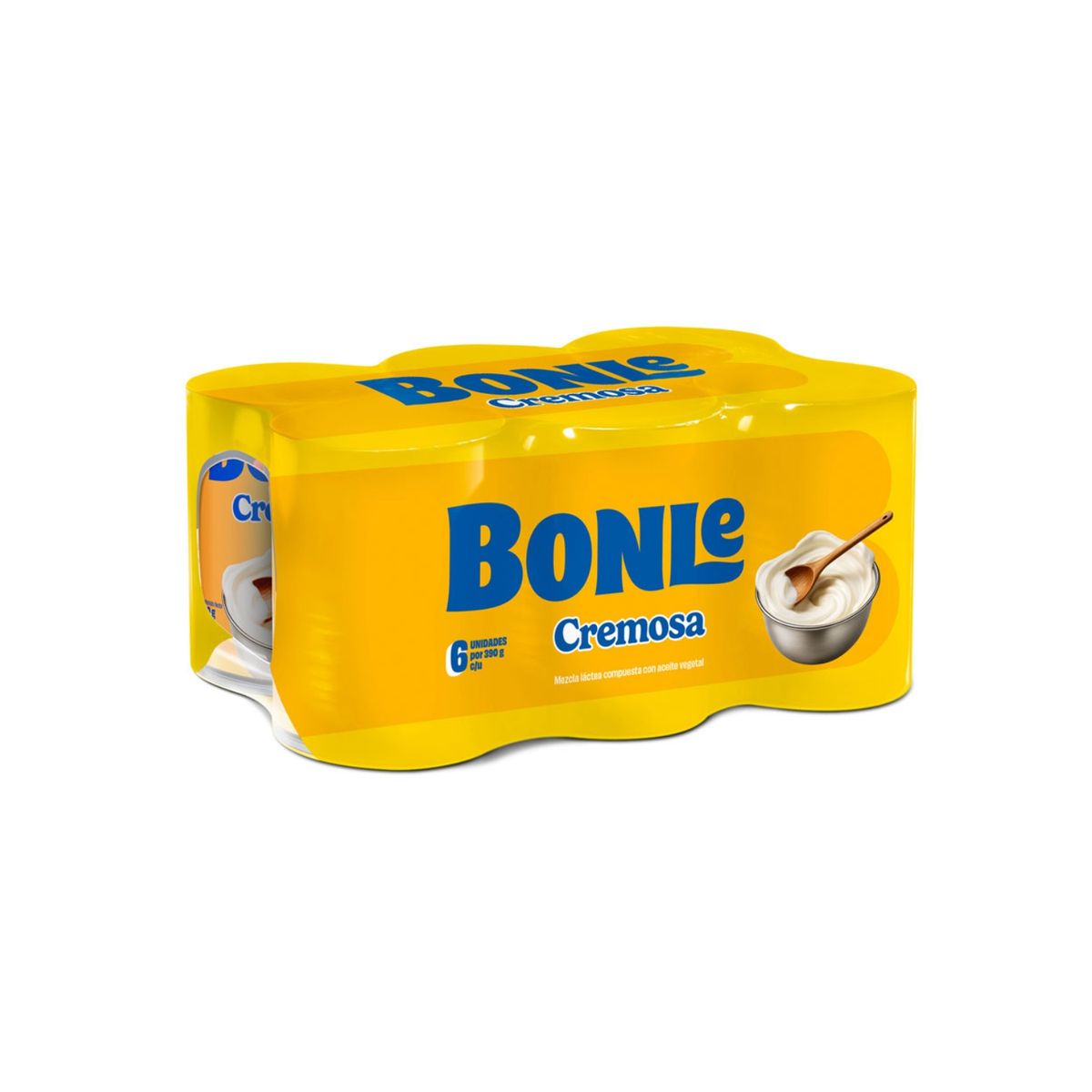 BONLE - Mezcla Láctea Bonlé Cremosa Sixpack Lata 390 g