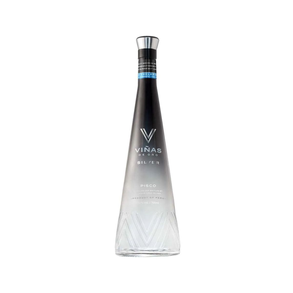 VINAS DE ORO - Pisco Silver Acholado Quebranta Viñas de Oro Botella 700 mL