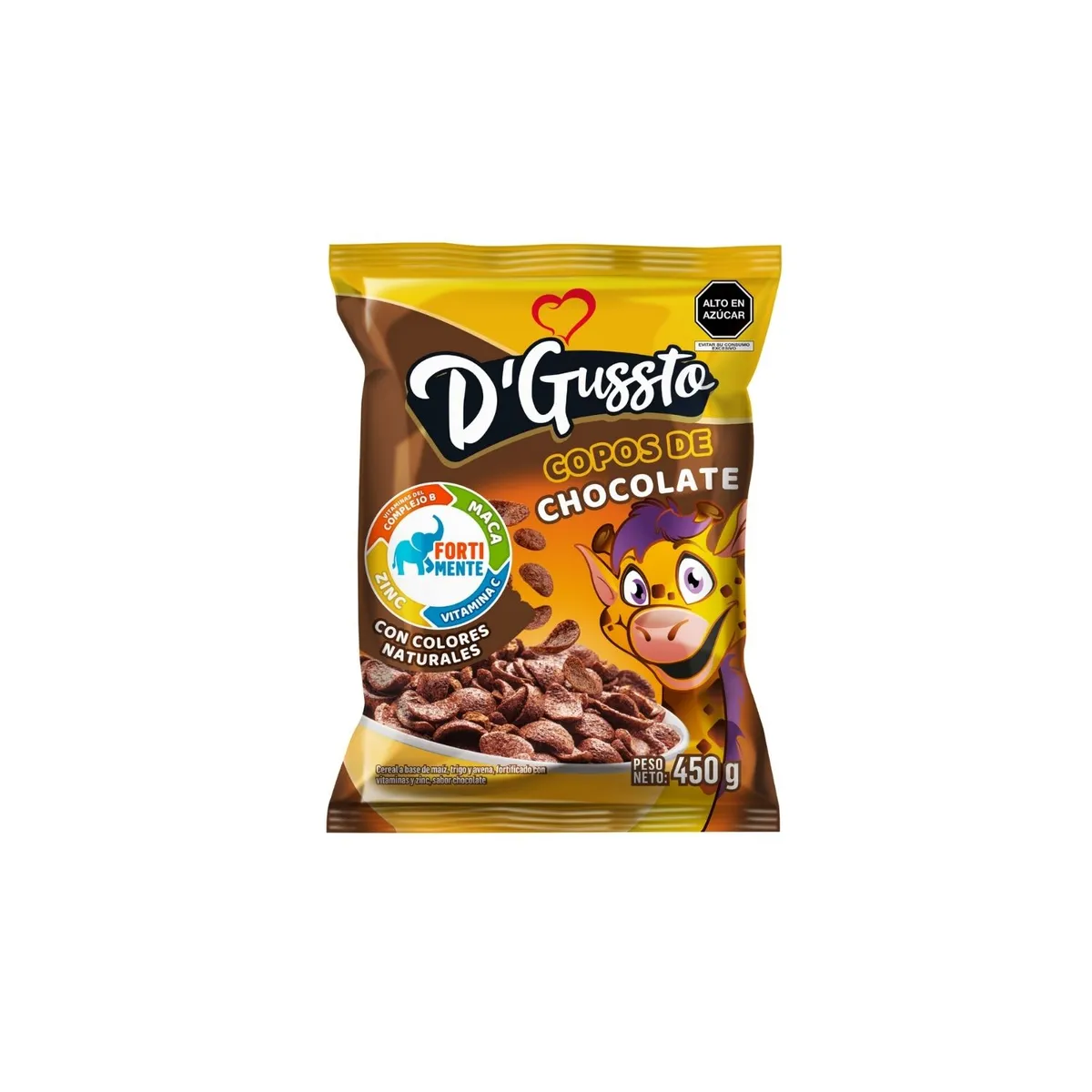 DGUSSTO - Cereal D Gussto Copos de Chocolate Bolsa 450 g