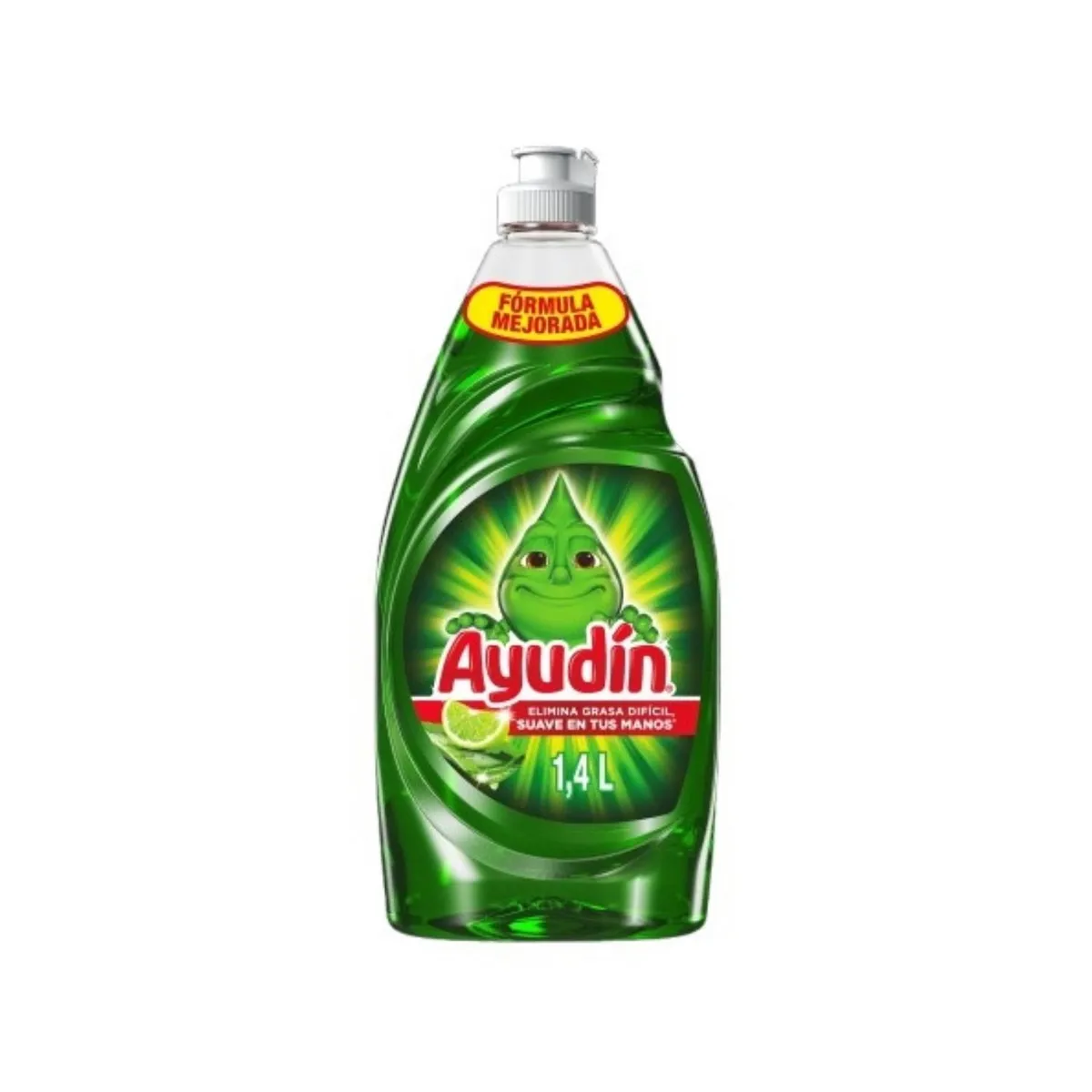 AYUDIN - Lavavajilla Líquido Ayudín Limón y Sábila Envase 1.4 L