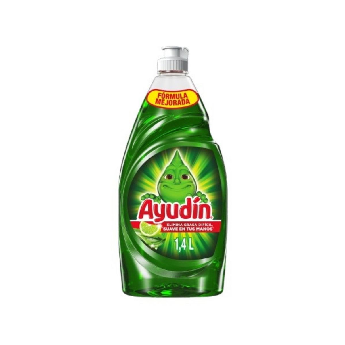 AYUDIN - Lavavajilla Líquido Ayudín Limón y Sábila Envase 1.4 L