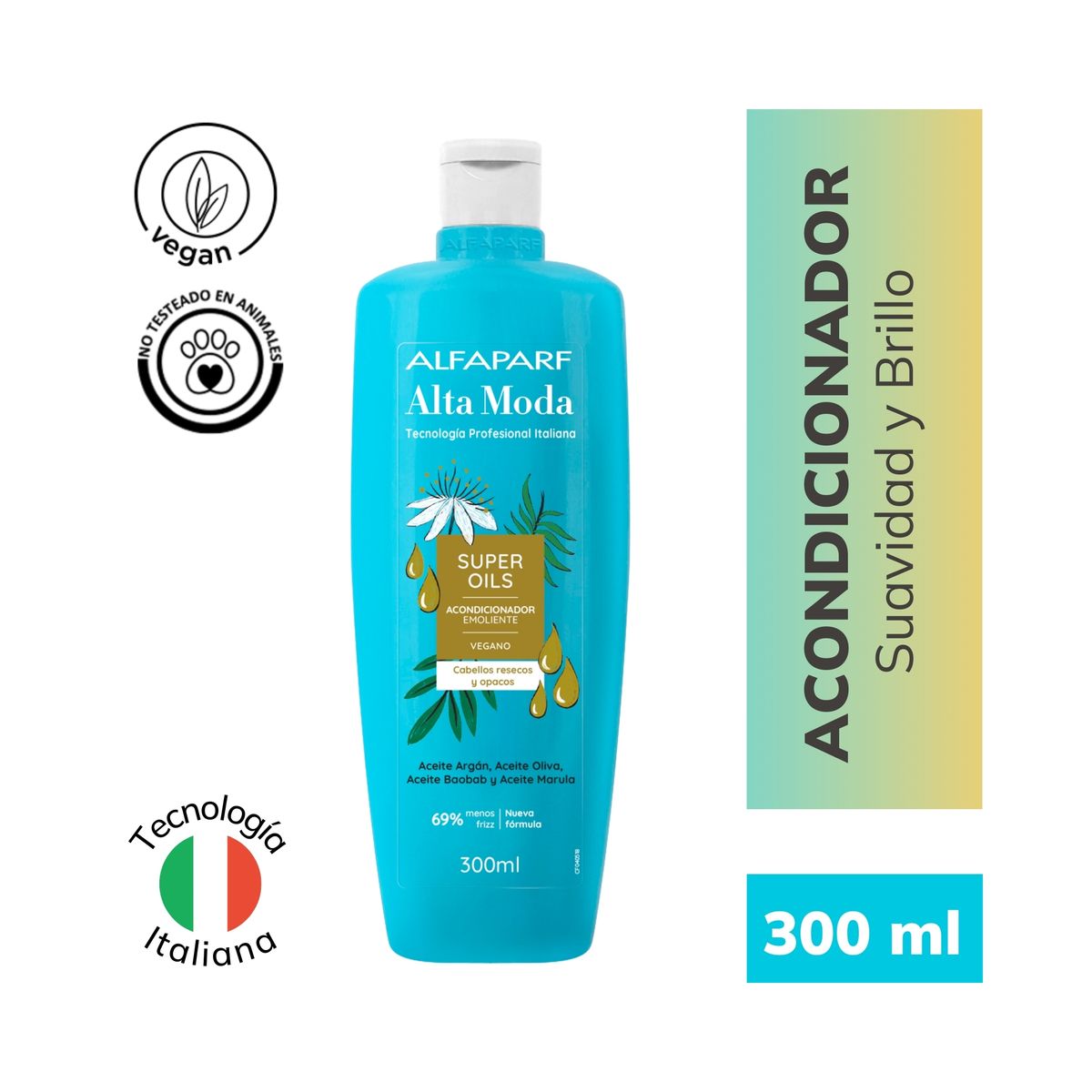 ALTA MODA - Acondicionador Alfaparf Alta Moda Súper Oils Envase 300 mL