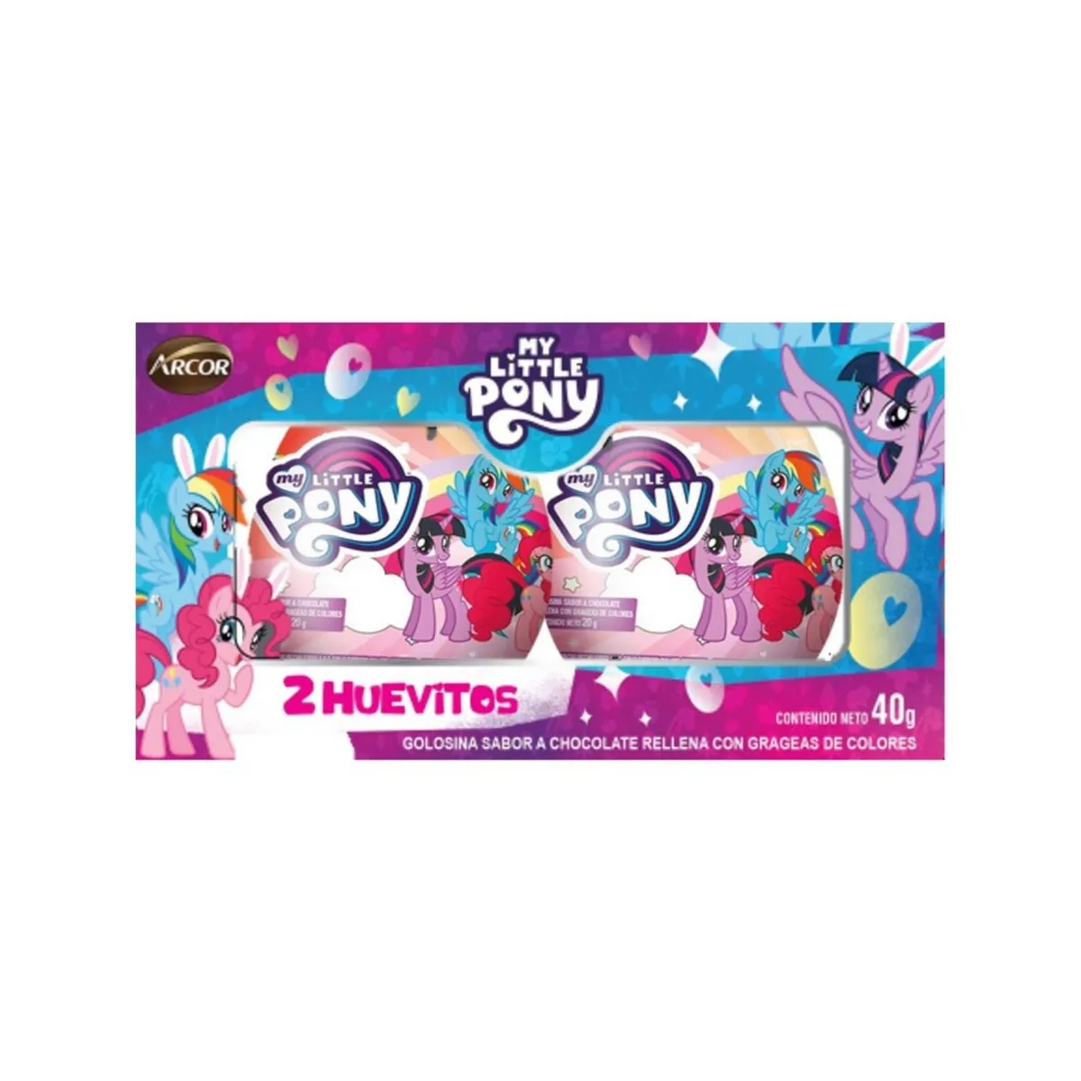 ARCOR - Huevo de Chocolate My Little Pony Empaque 2 Und