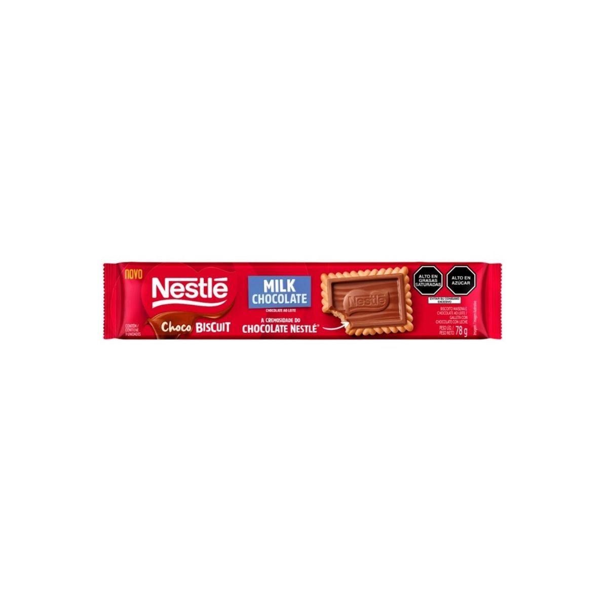 NESTLE - Galleta Nestle Choco Biscuit Chocolate con Leche Empaque 78 g