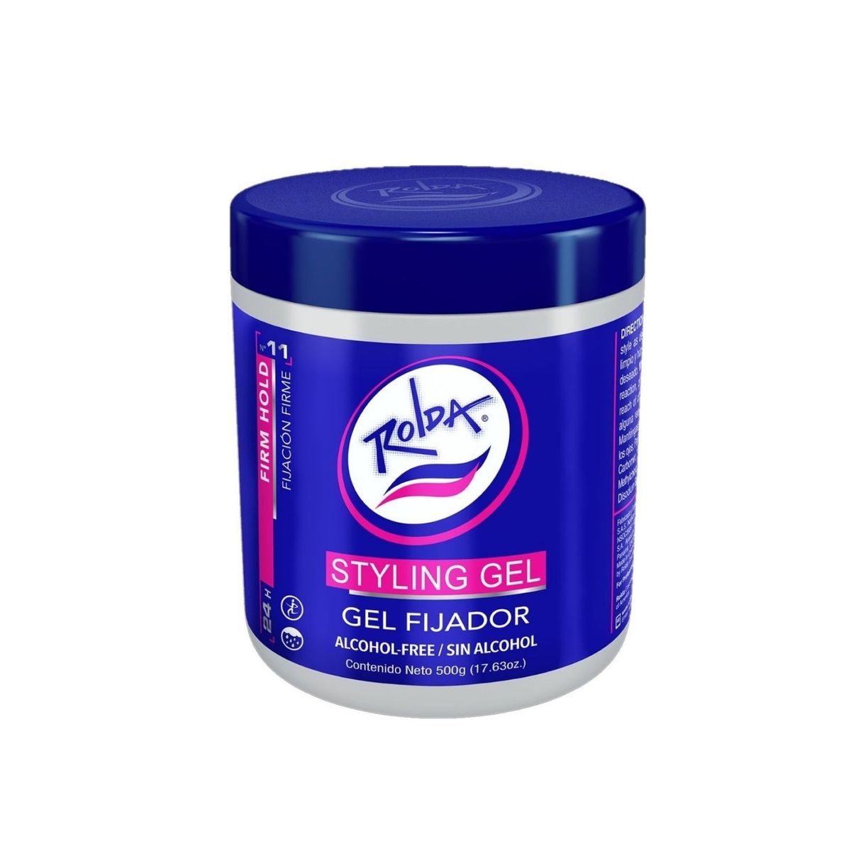 ROLDA - Gel Fijador Rolda Sin Alcohol Blanco Envase 500 g