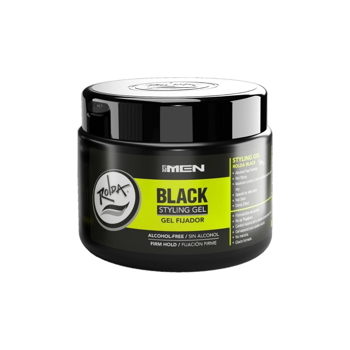 ROLDA - Gel Fijador Rolda Black Cubre Cana Envase 250 g