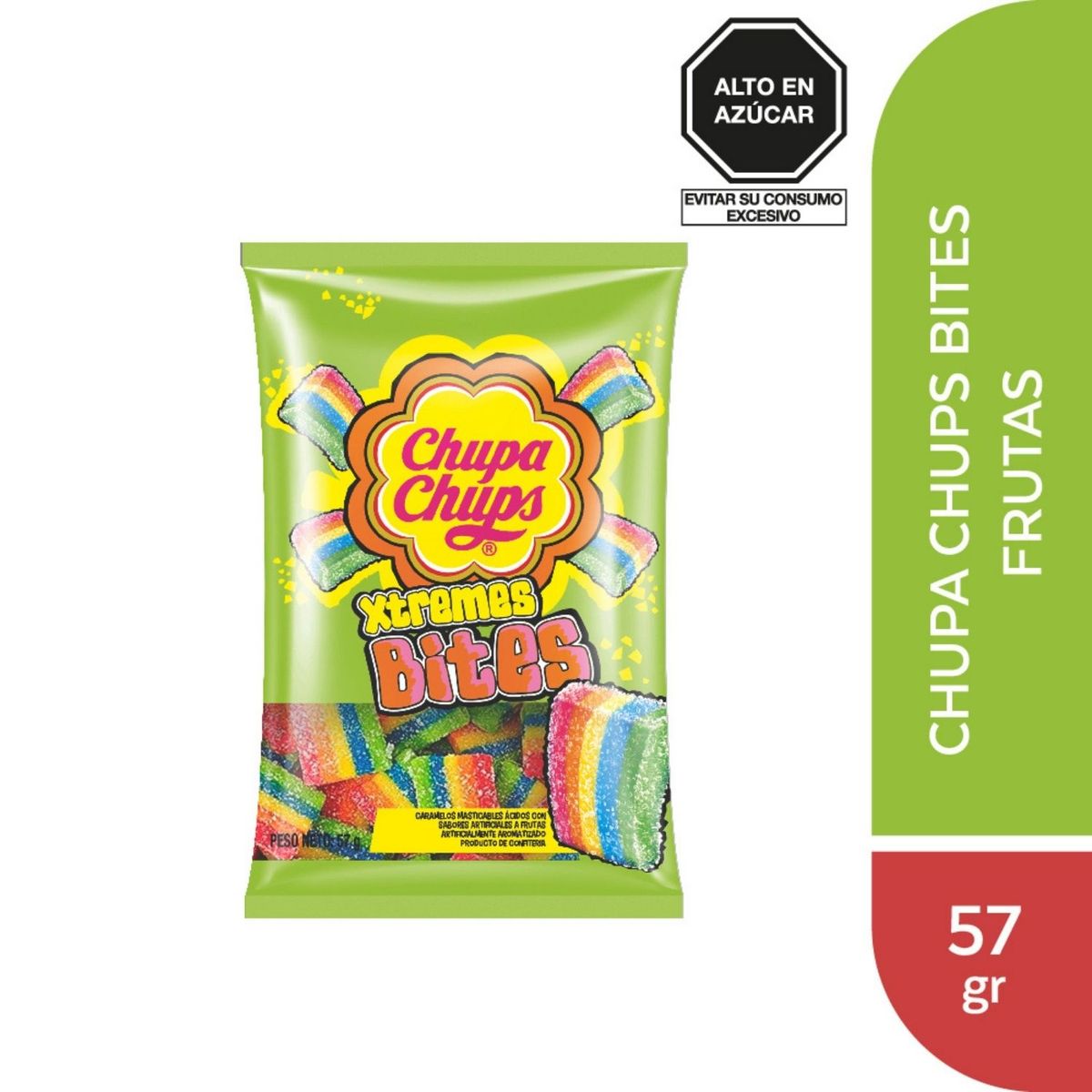 CHUPA CHUPS - Gomitas Ácidas Chupa Chups Xtremes Bites Empaque 57 g