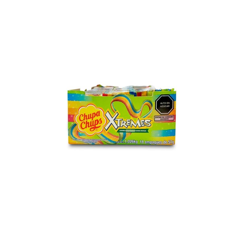 CHUPA CHUPS - DISPLAY CHUPA CHUPS XTREMES BELTS 1.26KG