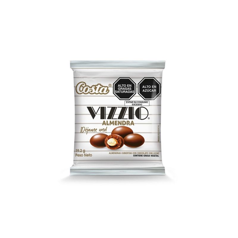 COSTA - Almendras Costa Vizzio con Chocolate Empaque 19.2 g