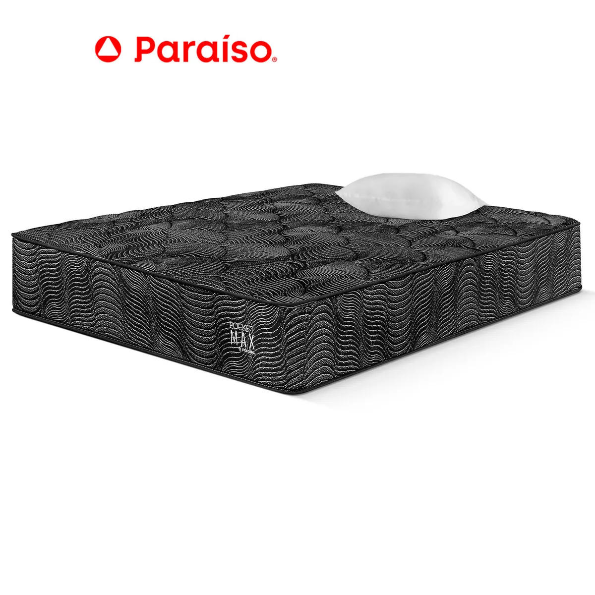 PARAISO - Colchon Pocket Max Black 1.5 Plazas