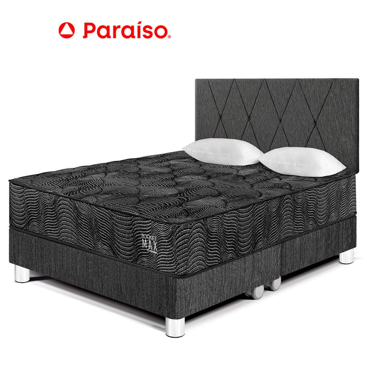 PARAISO - Dormitorio Pocket Max Black Queen