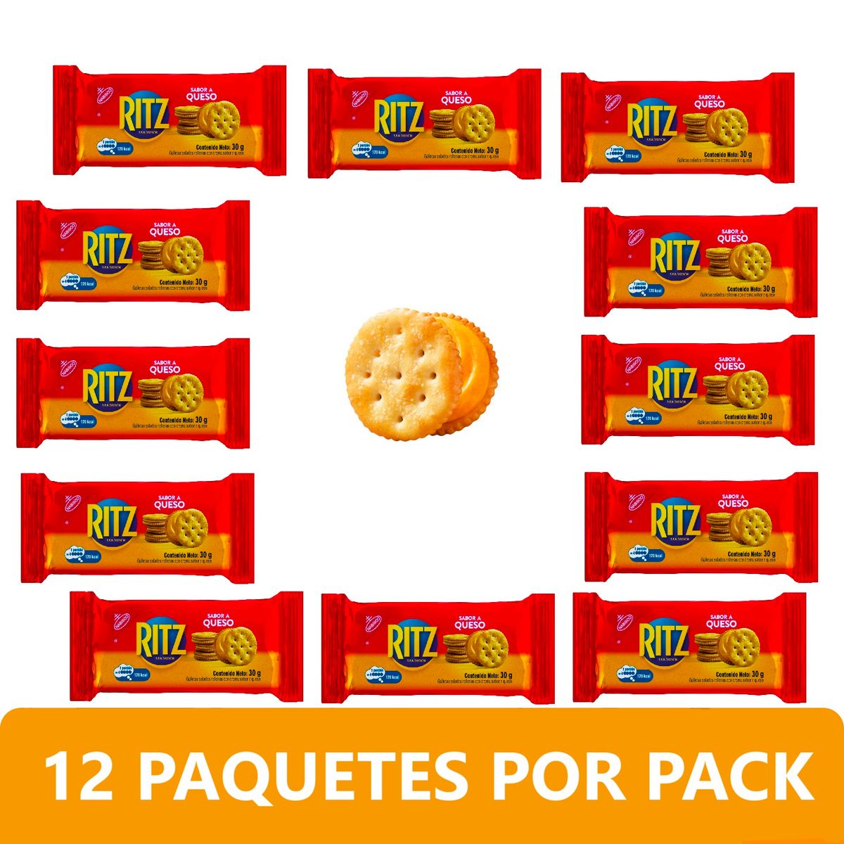 RITZ - Galletas Ritz Sabor Queso Empaque 360 g