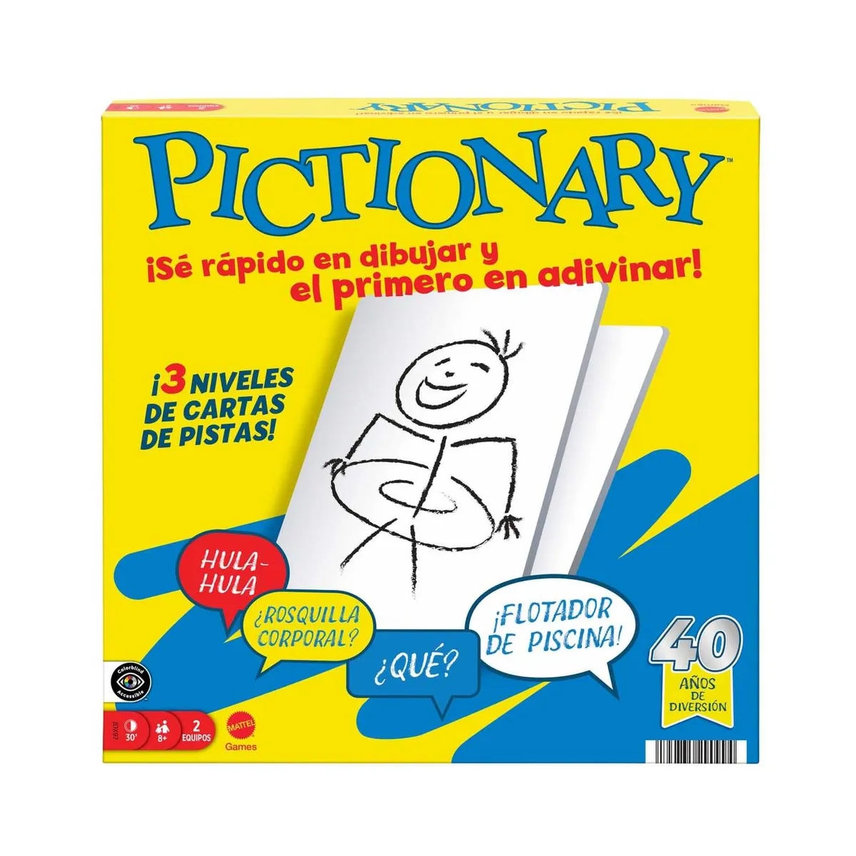 MATTEL GAMES - Juego de Mesa Pictionary Core Refresh