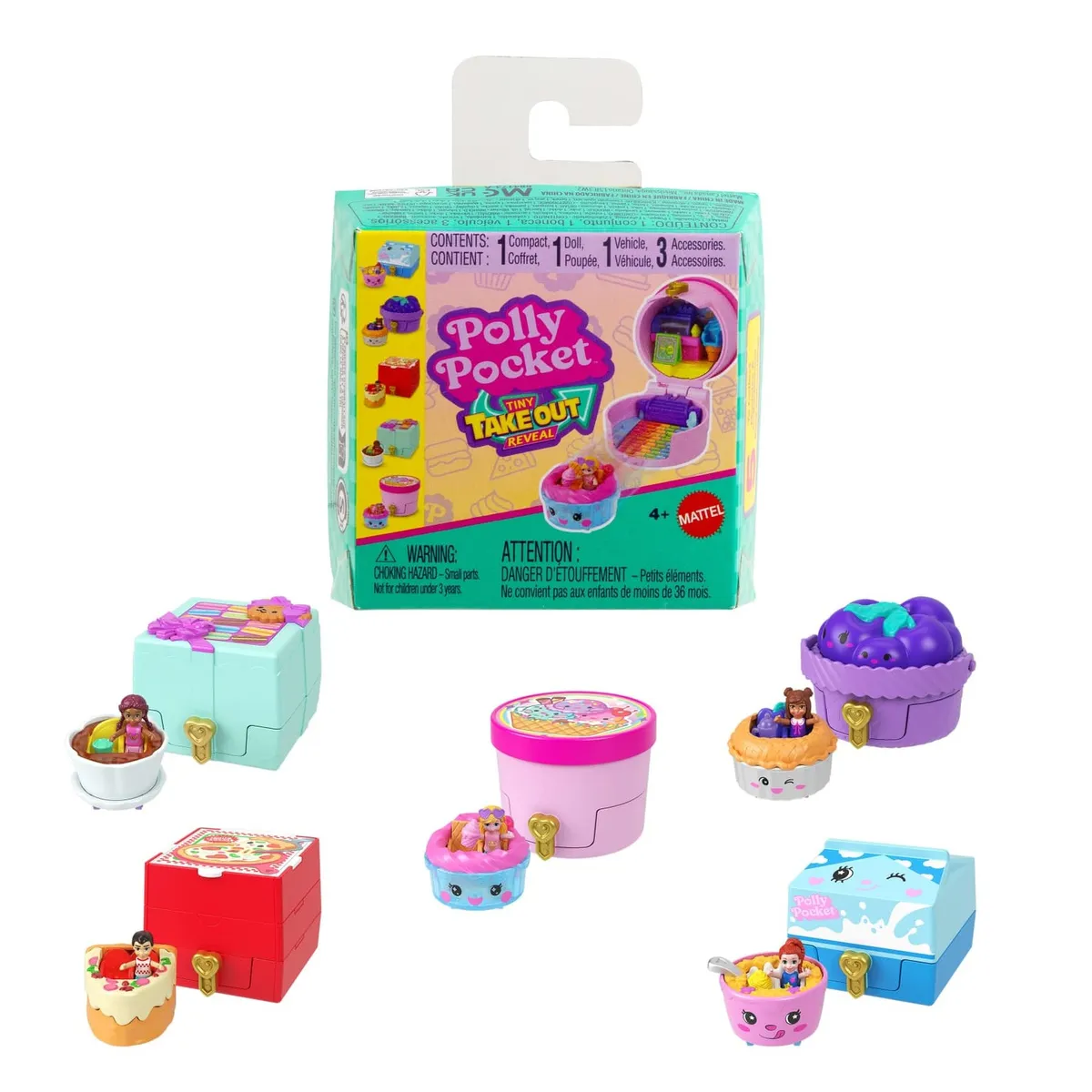 POLLY POCKET - Polly Pocket Micro Tiny Takeout Reveal Surtido