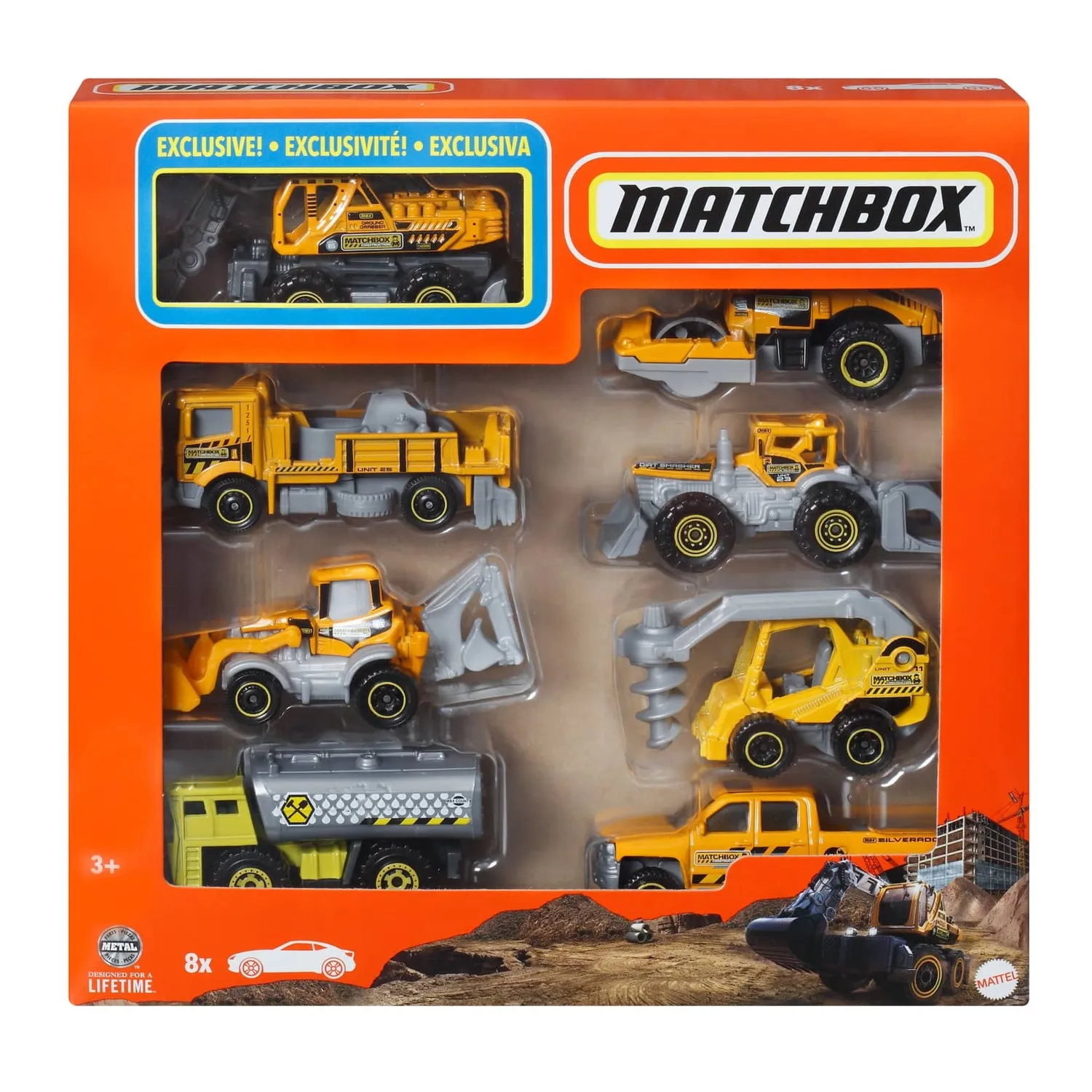 Auto Básico Matchbox Pack x8 Surtido | Tottus Perú