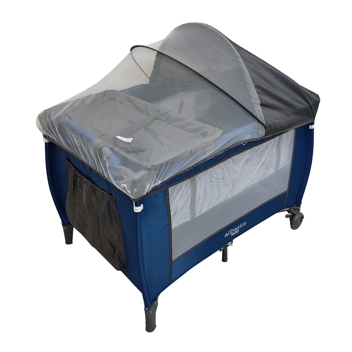 ALL BASICS - Cuna Corral Color Azul