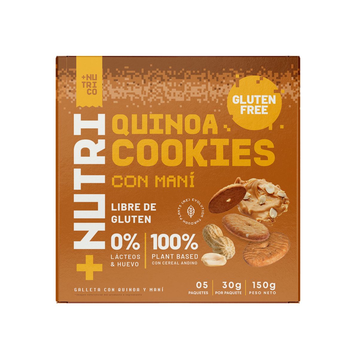 NUTRICO - Galletas de Quinua Nutrico con Maní Caja 5 Und