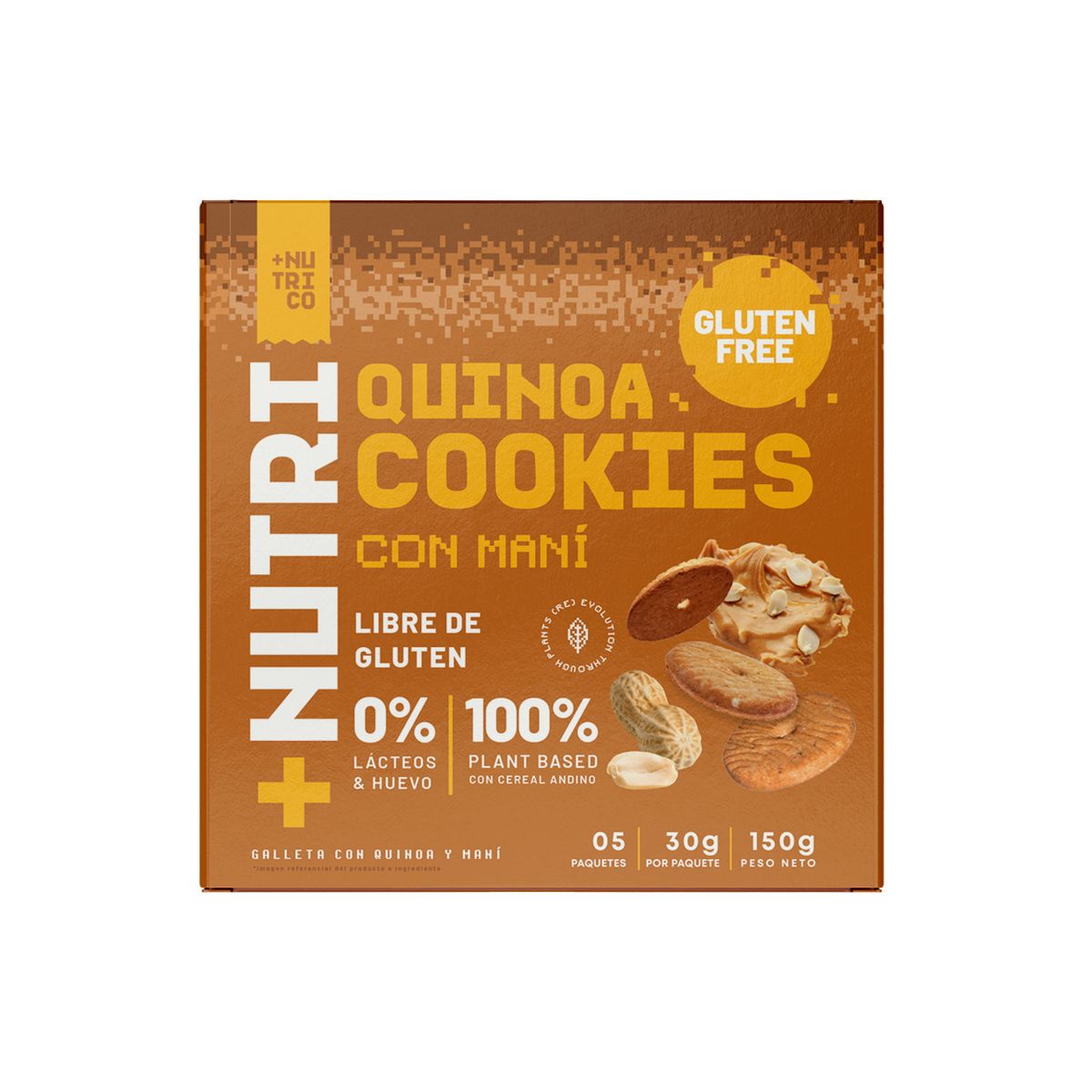 NUTRICO - Galletas de Quinua Nutrico con Maní Caja 5 Und